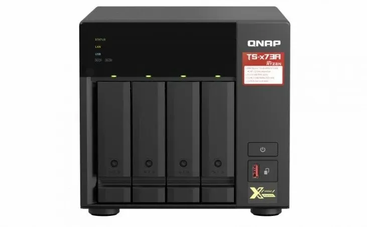 Сервер Сервер QNAP TS-473A-8G rozbudowany do 32G 4-Bay NAS, Czterordzeniowy AMD Ryzen V1500B 2,2 GHz, 32GB RAM, 2x 2,5 GbE LAN, 4x Киев - изображение 1