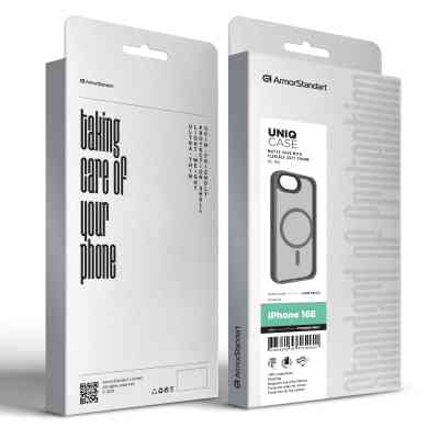 Чехол для мобильного телефона Armorstandart Uniq MagSafe Apple iPhone 16e Titanium Grey (ARM83872) Винница