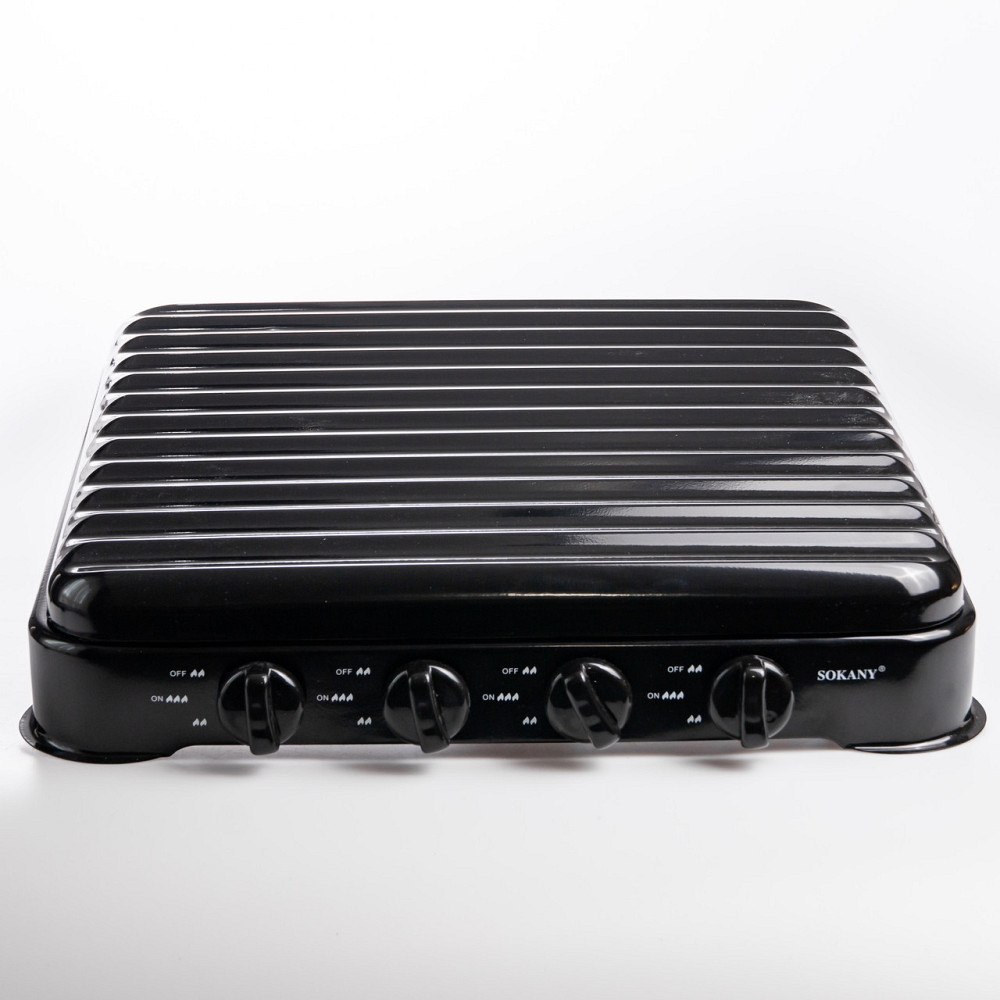 Газова плита настільна Sokany чорна 4 конфорки кемпінгова SK-6004-Black Коломия - фото 5