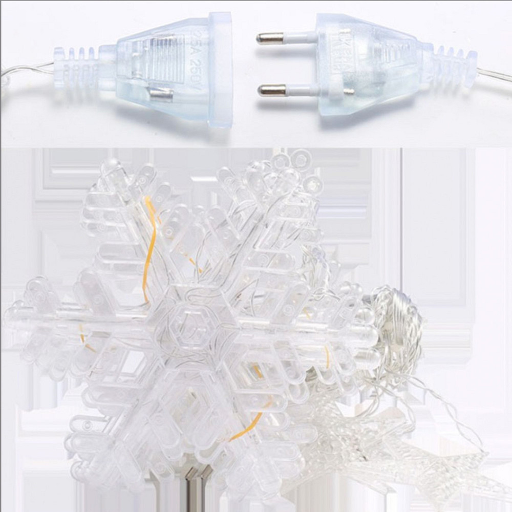 Гірлянда LED "Сніжинка та Зірка" 3х1м, 12 фігур Київ - фото 3