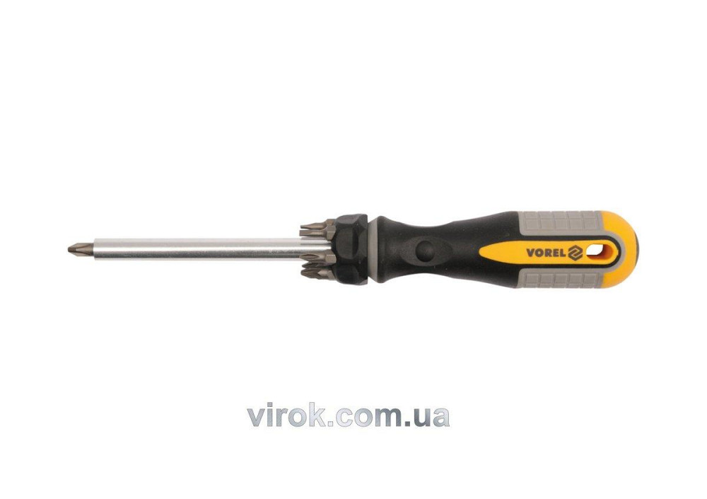 Викрутка телескопічна VOREL : 8 насадок, Cr-V [12/72] Одесса - изображение 1
