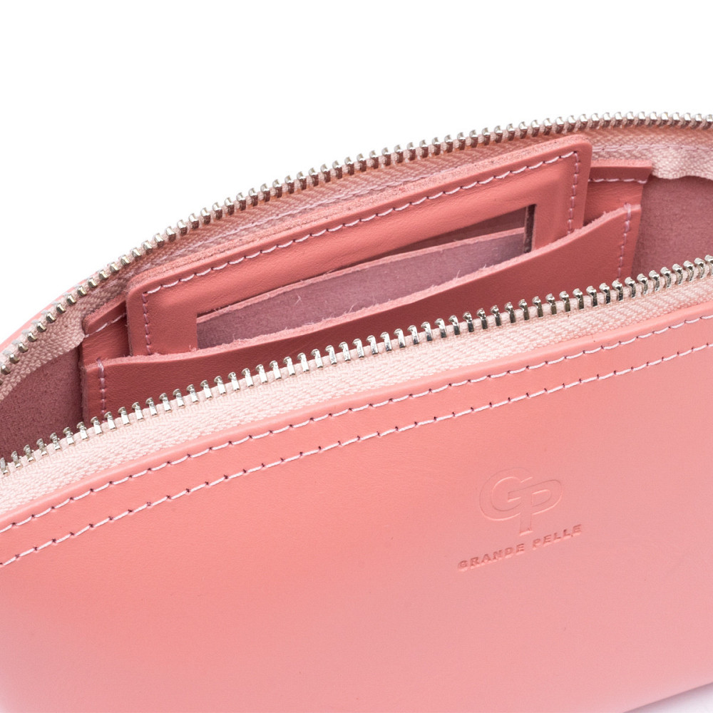 Женская косметичка из кожи Пудровая (GRANDE PELLE) Киев - изображение 10