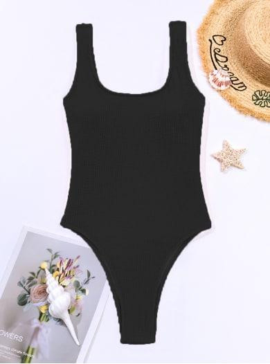 Купальник жіночий цілісний Чорний M Харків - фото 3