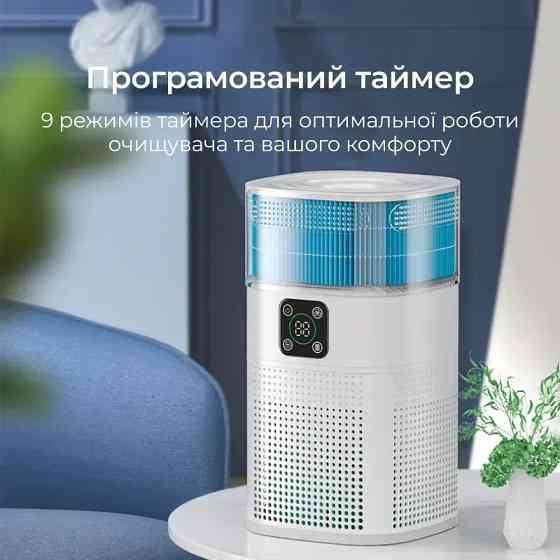 Очищувач повітря Doctor-101 Zean з функцією зволоження 2-в-1. Комбінований очисник-зволожувач повітря з HEPA-фільтром Дніпро
