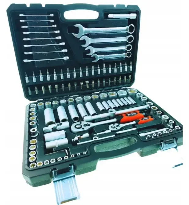 Набір інструментів BOXER 121 шт. – комбіновані ключі в ударостійкому кейсі Львів - фото 2