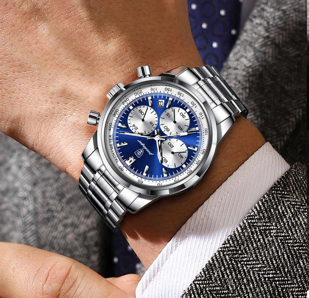 Годинник чоловічий наручний Poedagar Petros Silver Сріблястий Вінниця - фото 6