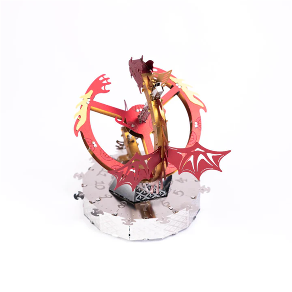 Колекційна модель-конструктор Metal Time Sun Chaser Dragon Stand Clock Сонячний годинник (MT025) Харків - фото 2