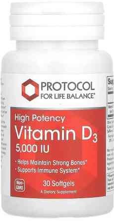 Витамин Д3 Protocol for Life Balance Vitamin D3 5000 МЕ 30 капс Киев