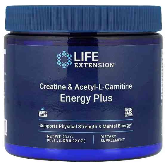 Креатин та ацетил-L-карнітин Life Extension Creatine &amp; Acetyl-L-Carnitine, Energy Plus 233 g Луцьк