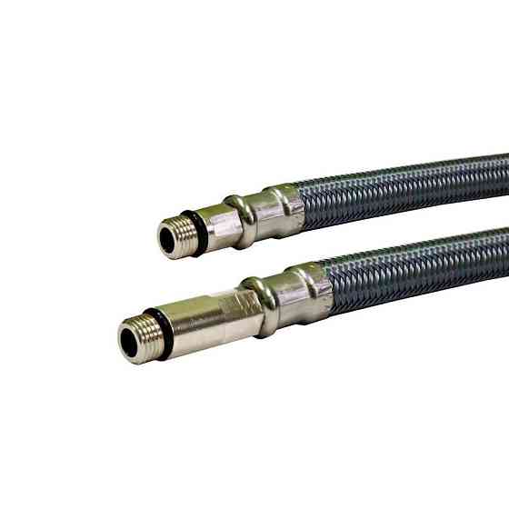 Шланг для води SANTAN антикорозія M10х1/2'' 30см, комплект 2 шт. Харків