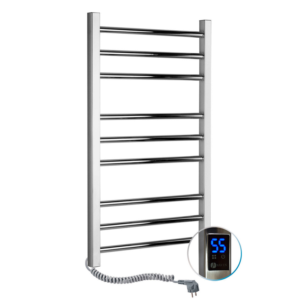 Полотенцесушитель электрический NAVIN Классик Квадро 500х800 Sensor с таймером, левый 10-016153-5080 Киев - изображение 2