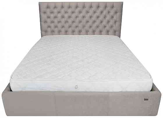 Ліжко Двоспальне Cambridge Comfort 180 х 190 см Amore 31 З підйомним механізмом та нішою для білизни Сірий Дніпро