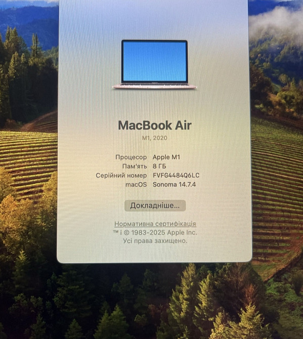 Ноутбук MacBook Air m1 8/256Gb. 2020. Киев - изображение 6