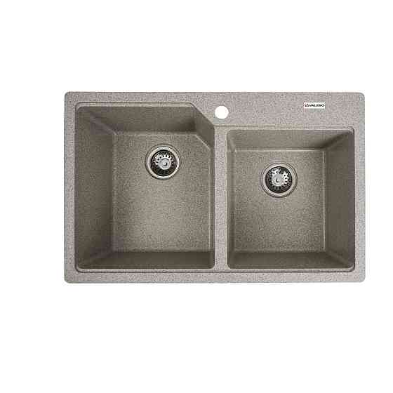 VALESO Гранітна мийка для кухні VALESO 7850 HARMONY матова Сіра Коломыя