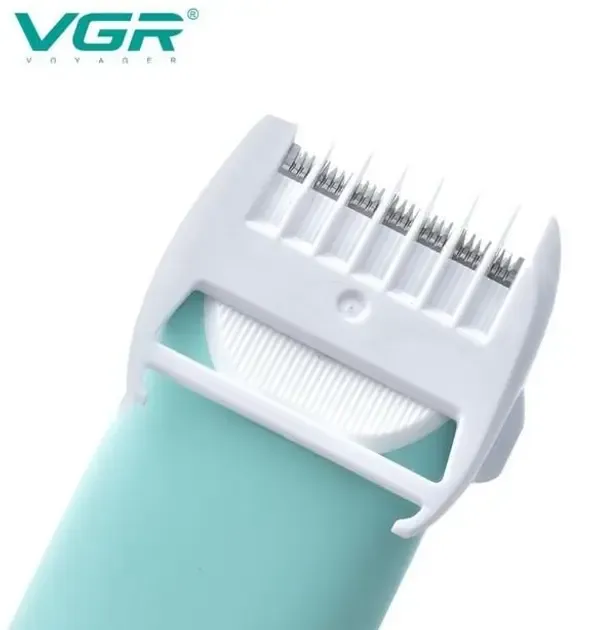 Бесшумная машинка для стрижки детей и младенцев VGR Baby V-151, Беспроводной триммер 3 насадки с вытяжкой Коломыя - изображение 8
