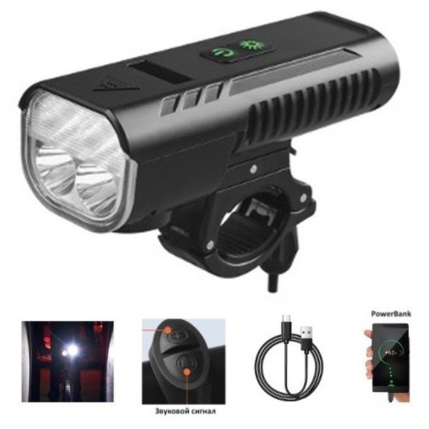 Фонарик для катания на велосипеде FY-336-4T6, Велофара фонарь аккумуляторный, Освещение для велосипеда VY-84 Киев - изображение 1