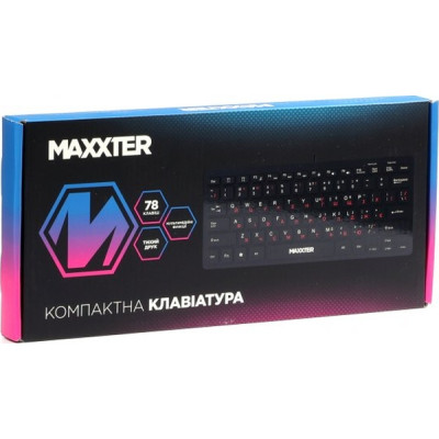 Клавіатура Maxxter KBM-C01B-UA USB UA Black (KBM-C01B-UA) Вінниця - фото 5