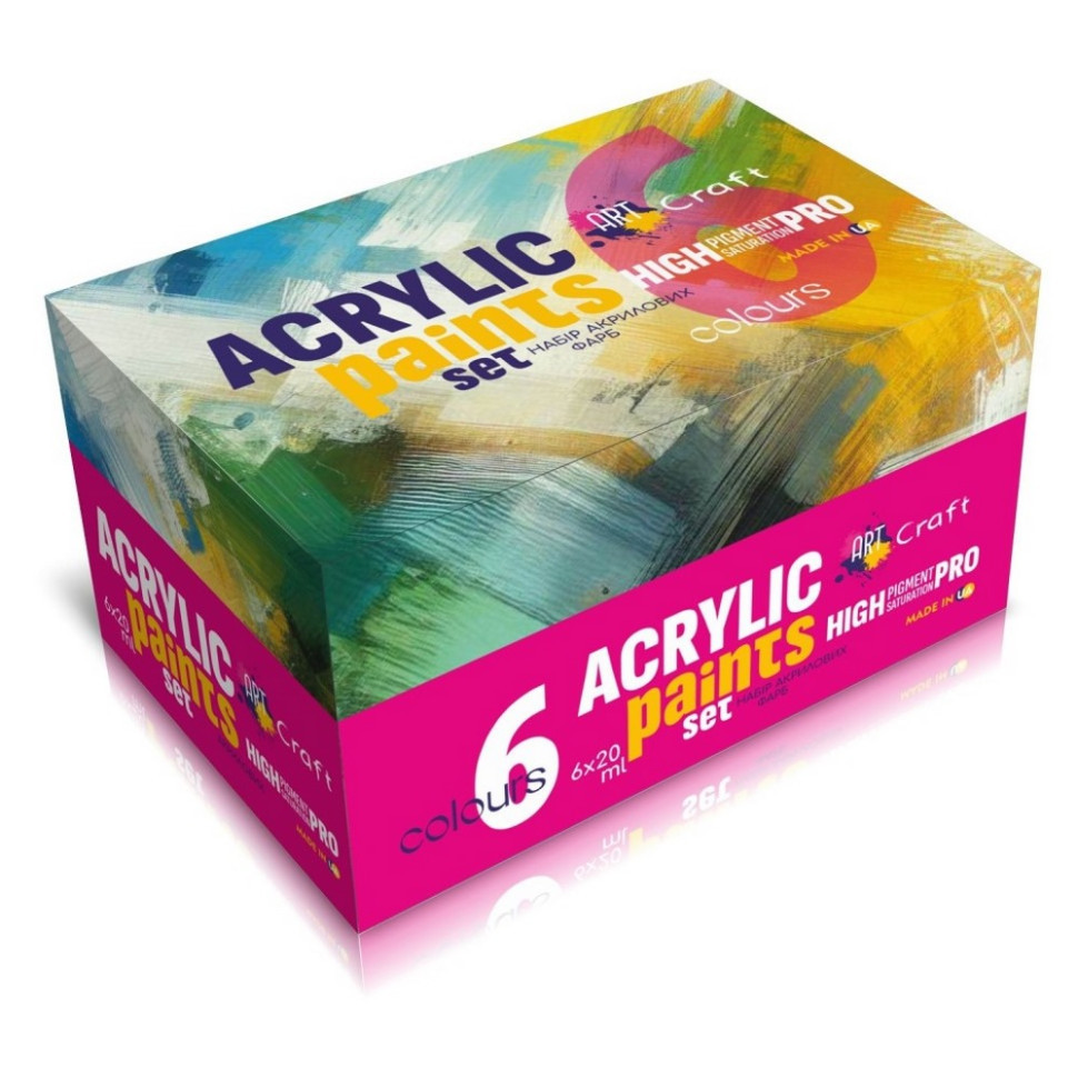 Набір акрилових фарб 5081-AC 6 штук по 20 мл Вінниця - фото 1