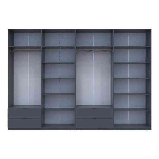 Шафа для одягу Doros Лукас Графіт 4+4 ДСП 340х50х240 DRS-011701 (42005141) Львів