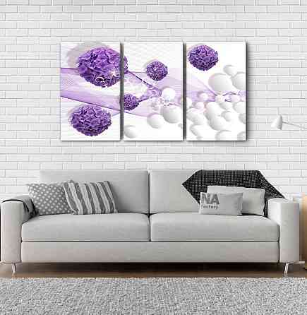 Модульна картина Квіти Абстракція Art-5_3А Київ