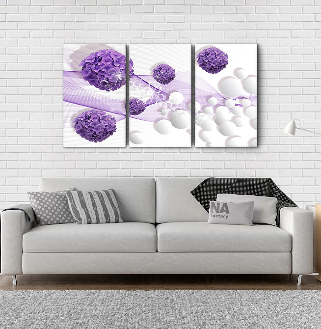Модульна картина Квіти Абстракція Art-5_3А Київ - фото 2