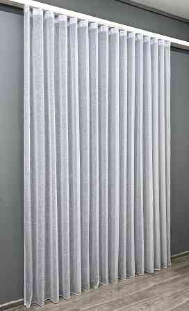 Тюль VR-Textil 1981т Лен однотонный Белый 400х270 см (42-1040) Киев