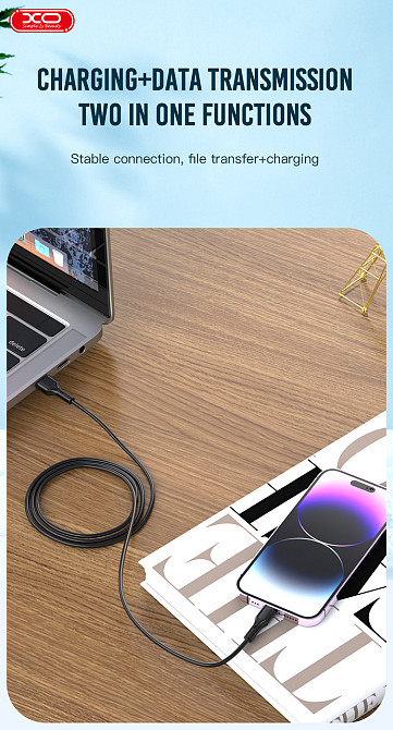 Кабель XO NB230 Rock Series USB-A to Micro - 1m (Black) (6974586) Київ - фото 2