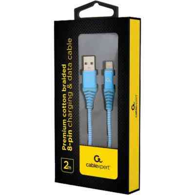 Дата кабель USB 2.0 AM to Lightning 2.0m Cablexpert (CC-USB2B-AMLM-2M-VW) Вінниця