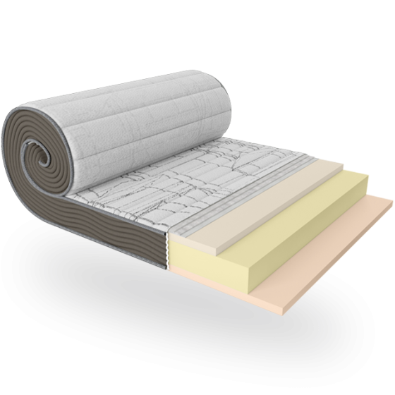 Ортопедический матрас Relаx Roll/Релакс Ролл беспружинный (монолитный блок) ТМ ЕММ 180х190 Харьков