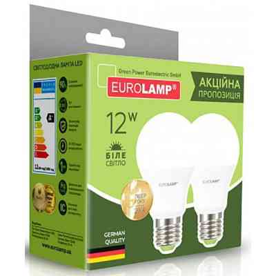 Лампочка Eurolamp LED A60 12W E27 4000K 220V (MLP-LED-A60-12274(E)) Винница