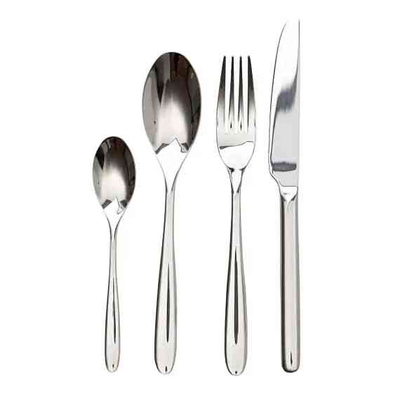 Yiwu Набір столових приборів на 6 персон 24 предмети столовий набір приборів Сріблястий HP-20-2 Київ