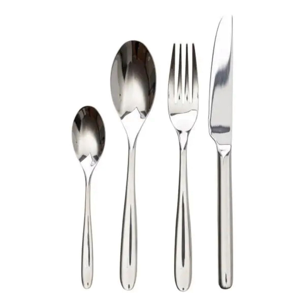 Yiwu Набір столових приборів на 6 персон 24 предмети столовий набір приборів Сріблястий HP-20-2 Киев - изображение 1