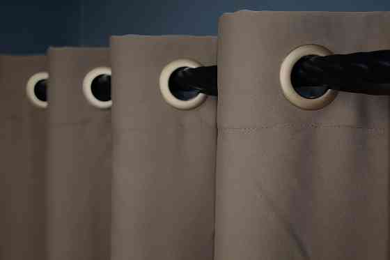 Комплект штор на люверсах VR-Textil Bagema Rvs № 1289ш Какао 150х250 см 2 шт (37-0015) Киев