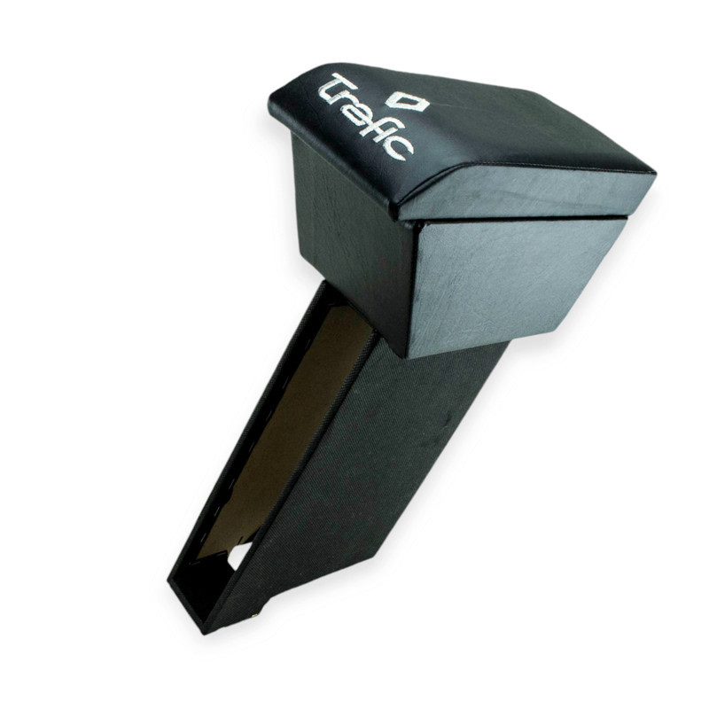 Подлокотник автомобиль Рено trafic черный с вышивкой (кожзам) Мукачево - изображение 1