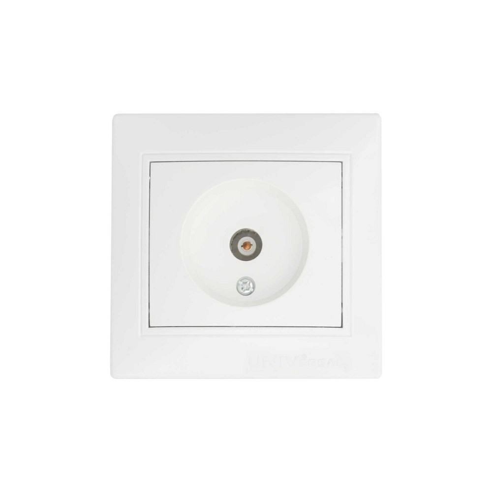 Розетка BW-2009 1-на телевізійна біла Коломия - фото 1