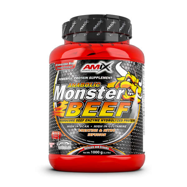 Anabolic Monster BEEF 90% Protein 1000g (Strawberry-banana) Луцк - изображение 1