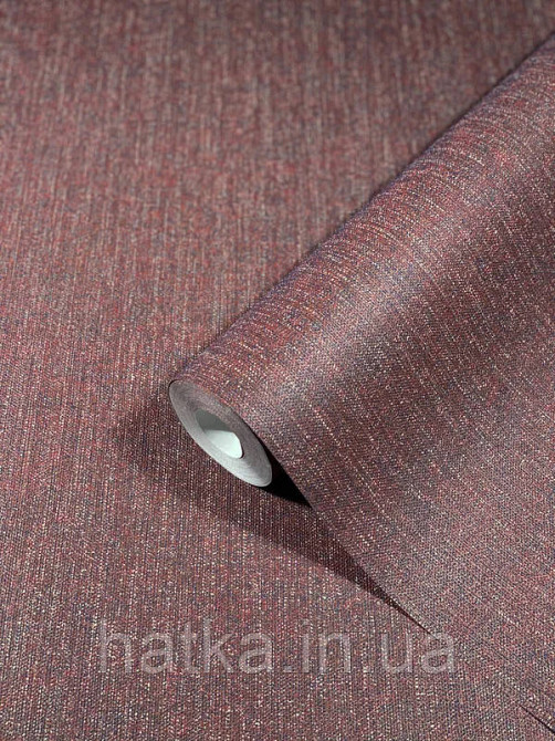 Обои виниловые на флизелине Marburg 31814 New modern однотонные бордовые под мешковину Киев - изображение 1