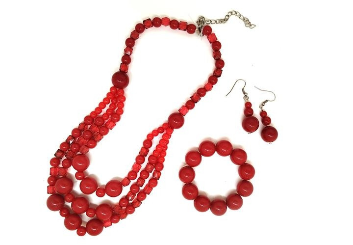 Набір намиста, браслет та сережки Українка Київ - фото 1