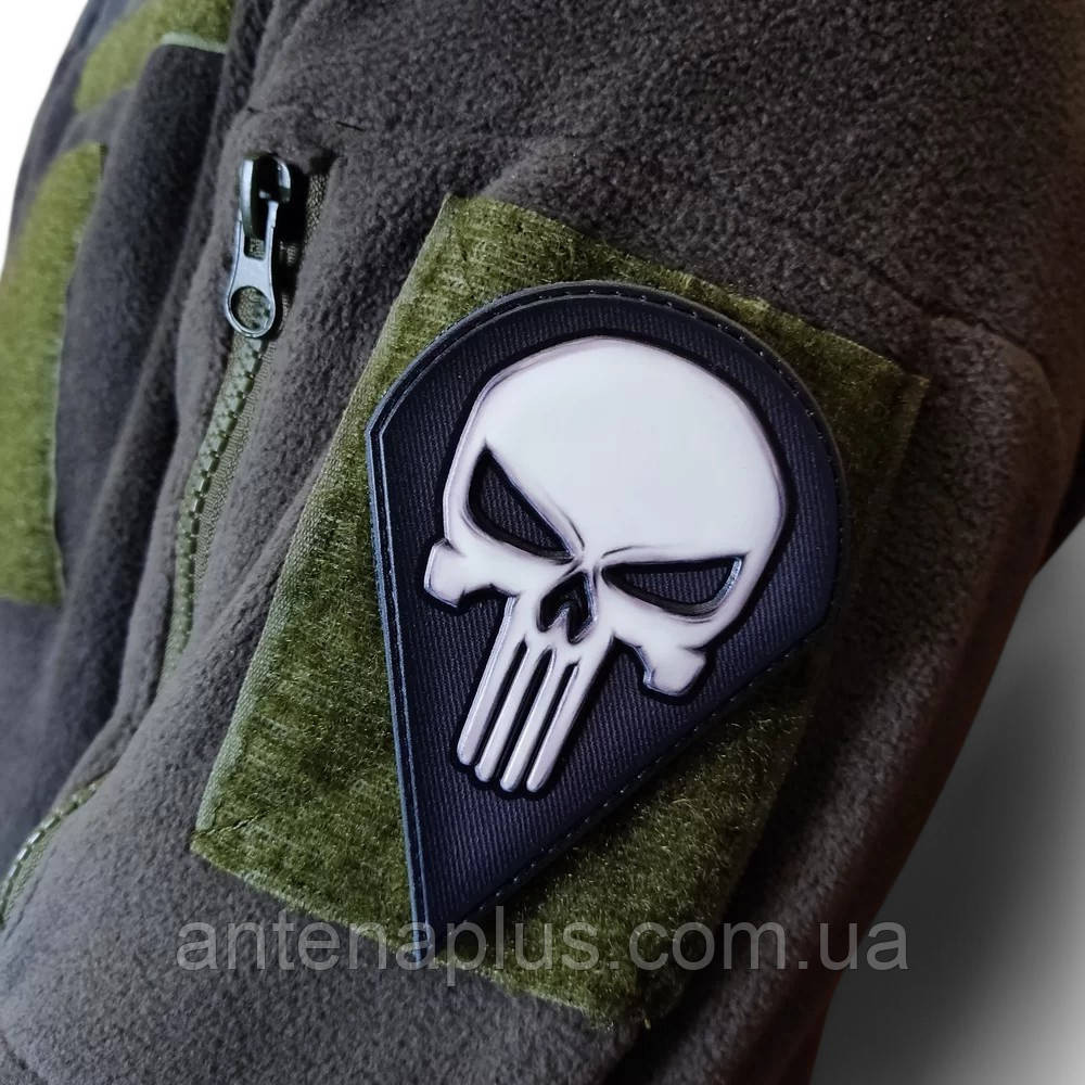 Каратель черно-белый патч / шеврон Киев - изображение 2