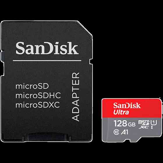 Карта пам'яті MicroSDXC SanDisk Ultra 128Gb class 10 A1 Imaging Packaging SDSQUAB-128G-GN6IA Одеса