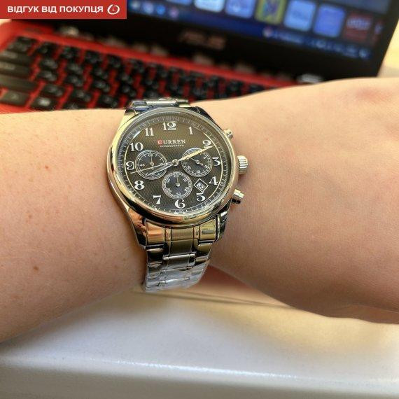 Мужские наручные часы Curren Partner (Серебристые) Винница - изображение 6
