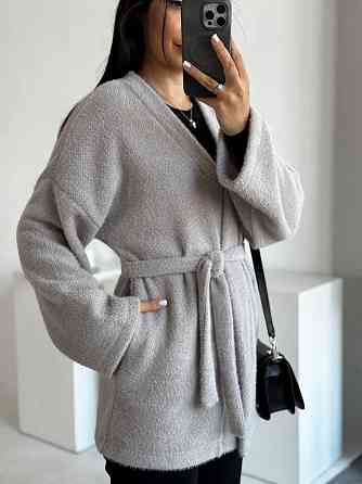 Жіночий теплий модний кардиган альпака Молочний, 46/48 Одеса