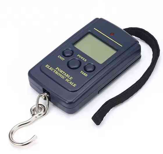 Электронные весы-кантер диапазон 10г- 50 кг на батарейках 8 на 5 см синий Киев