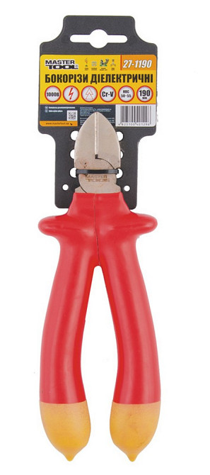 MASTERTOOL Бокорізи діелектричні MASTERTOOL 190 мм CrV6150/HRC 50~55 27-1190 Коломия - фото 4