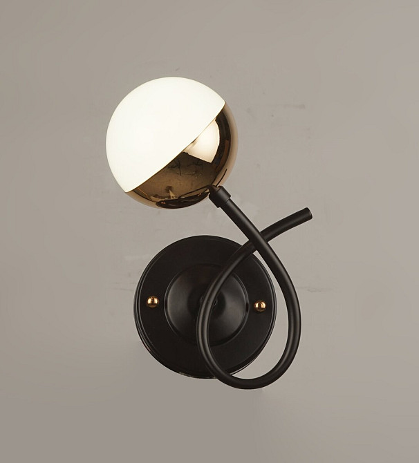 Бра настінне Sirius B N4184/1W BK+FGD Коломия - фото 1