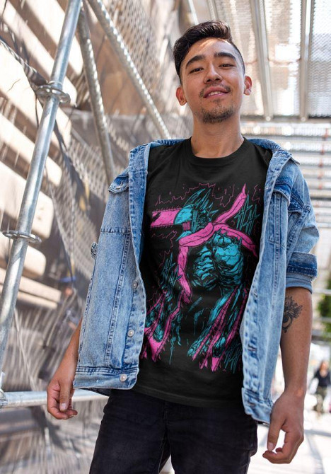 Футболка аниме Человек-бензопила оверсайз (S/M/L) Черний AnimeJ1084 Днепр - изображение 6