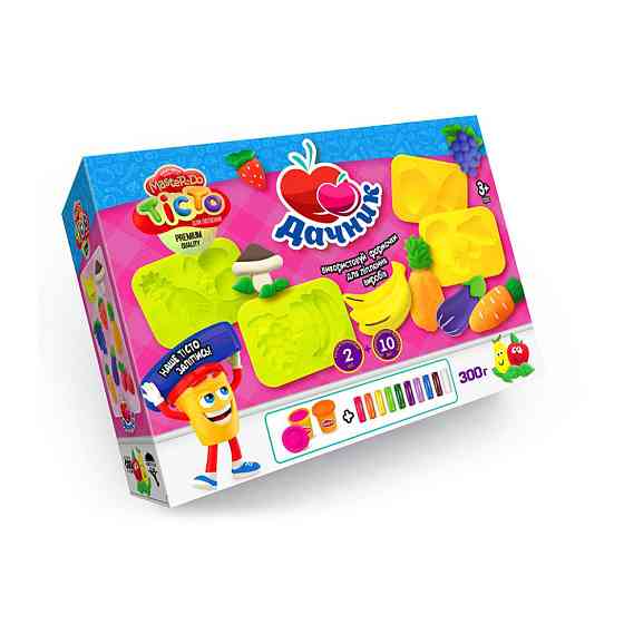 Креативна творчість "Тісто для ліплення "MASTER DO" Дачник TMD-18-01U з формочками Вінниця