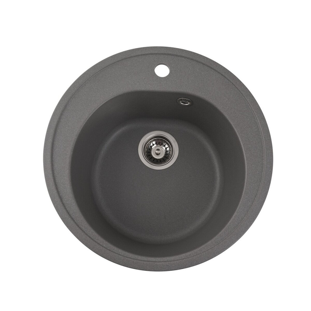 PLATINUM Гранітна мийка для кухні Platinum 510 LUNA матова Сірий мусон Киев - изображение 4