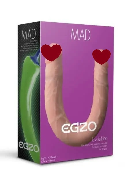 Двосторонній фалоімітатор EGZO CIBERSKIN Sex Aura Київ - фото 1