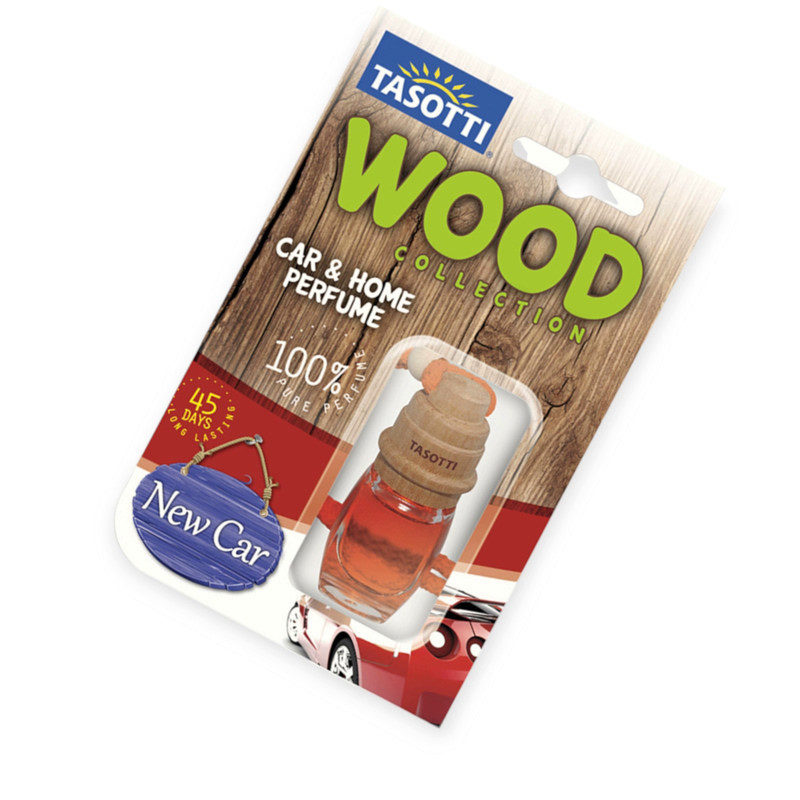 Ароматизатор на зеркало жидкий 7мл tasotti wood бут.+корок 